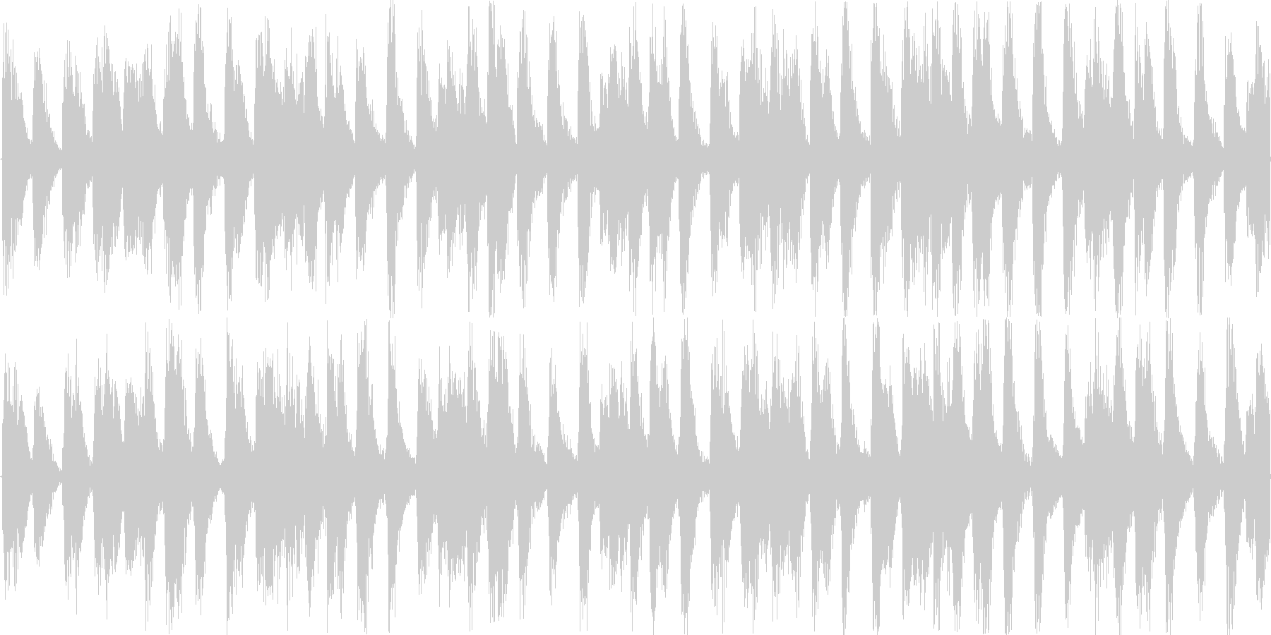 ハウスのリズムを基本にした楽曲です。の未再生の波形