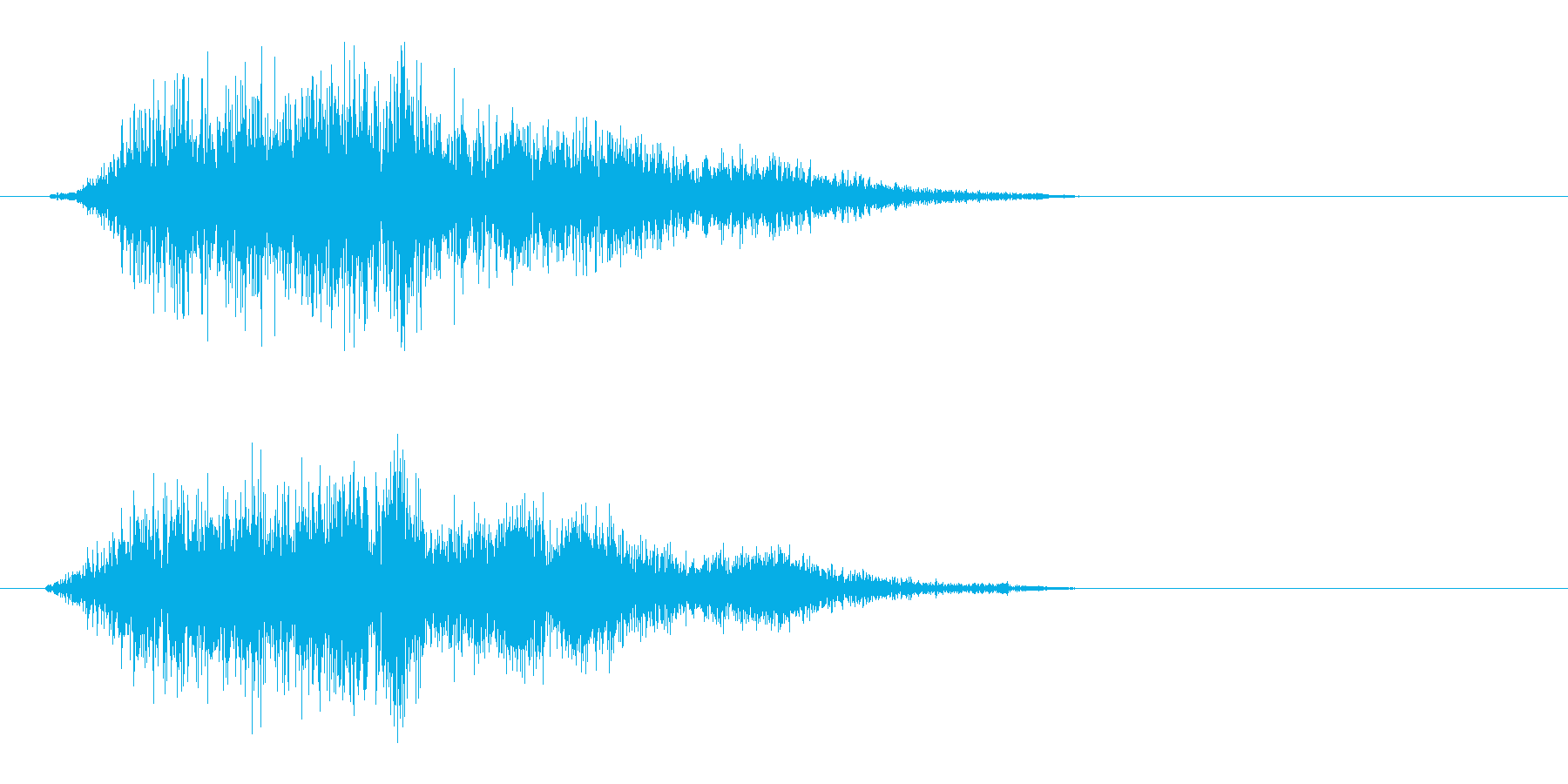 ザー(摩擦系の音色)の再生済みの波形