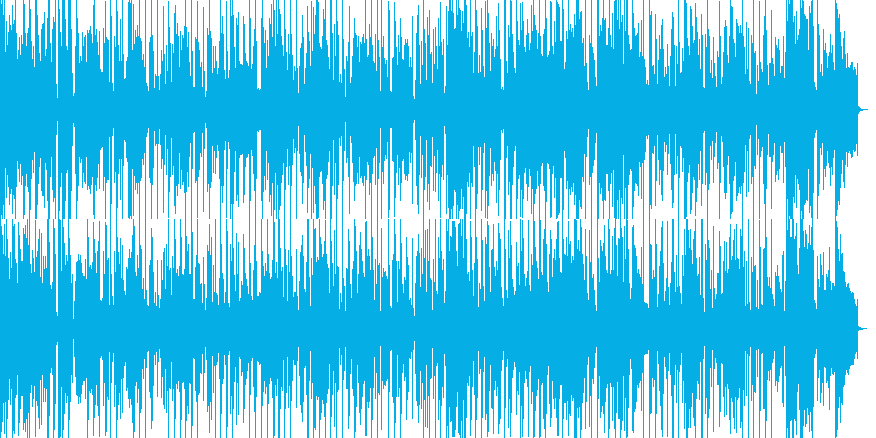 子供向けのわんぱくなBGMの再生済みの波形