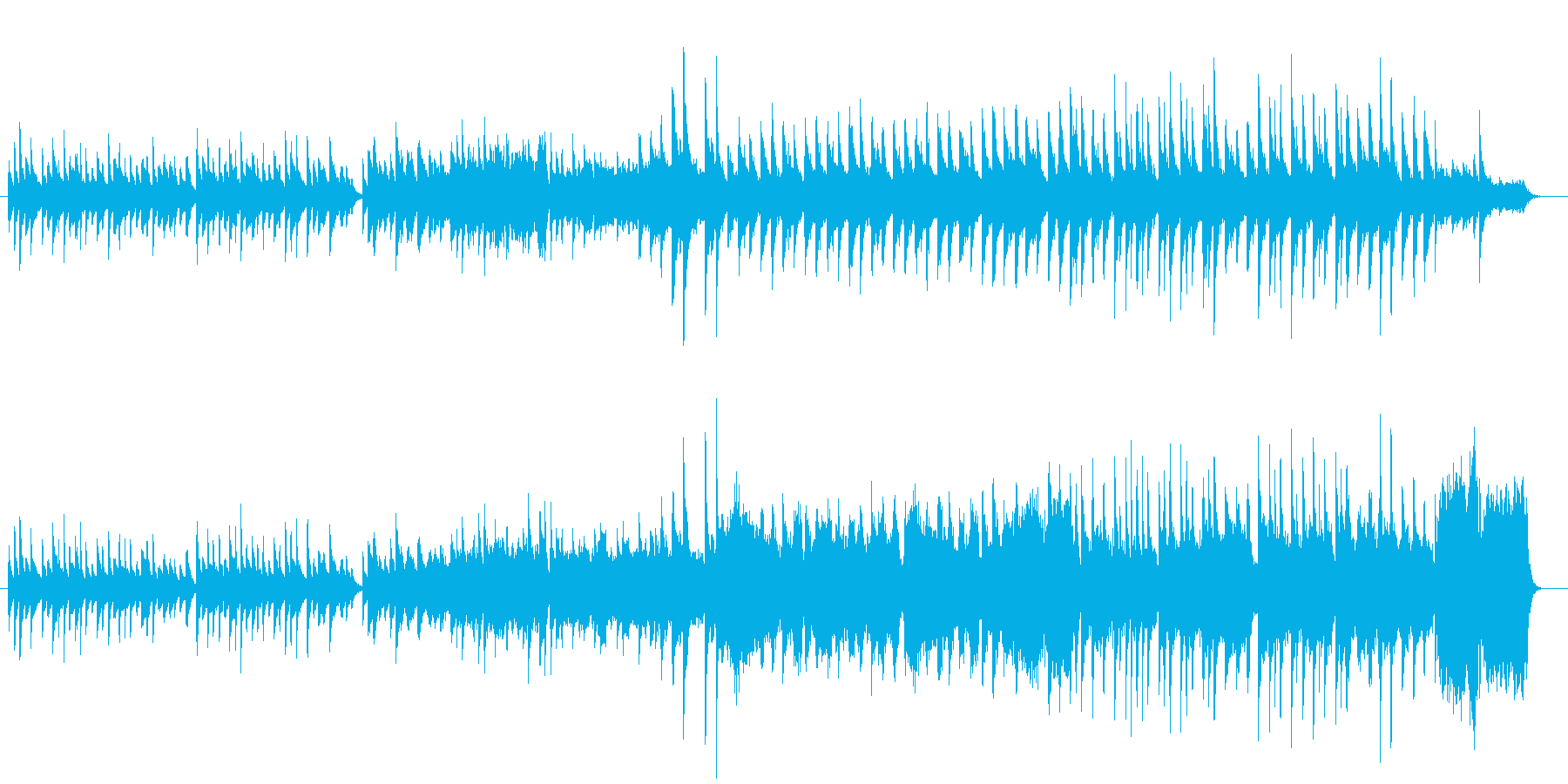 涙を誘う感動シーンに使えるバラード曲の再生済みの波形
