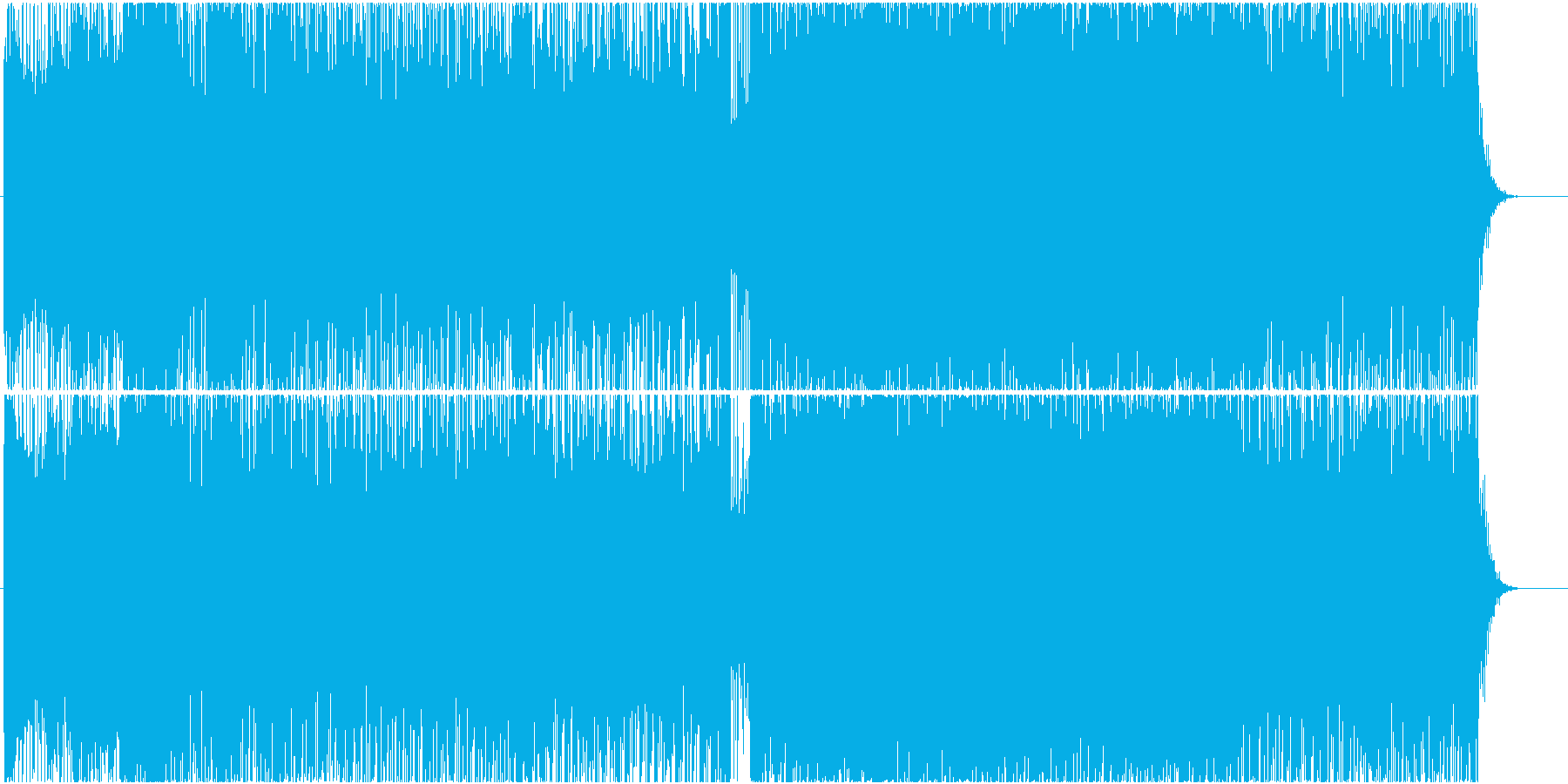 キラキラしたダンスミュージックの再生済みの波形