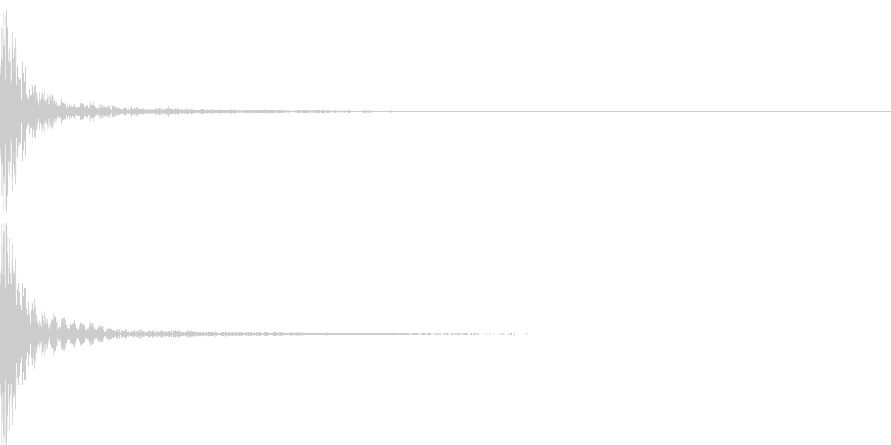 ボタンのクリック音や効果音。ポン♪の未再生の波形