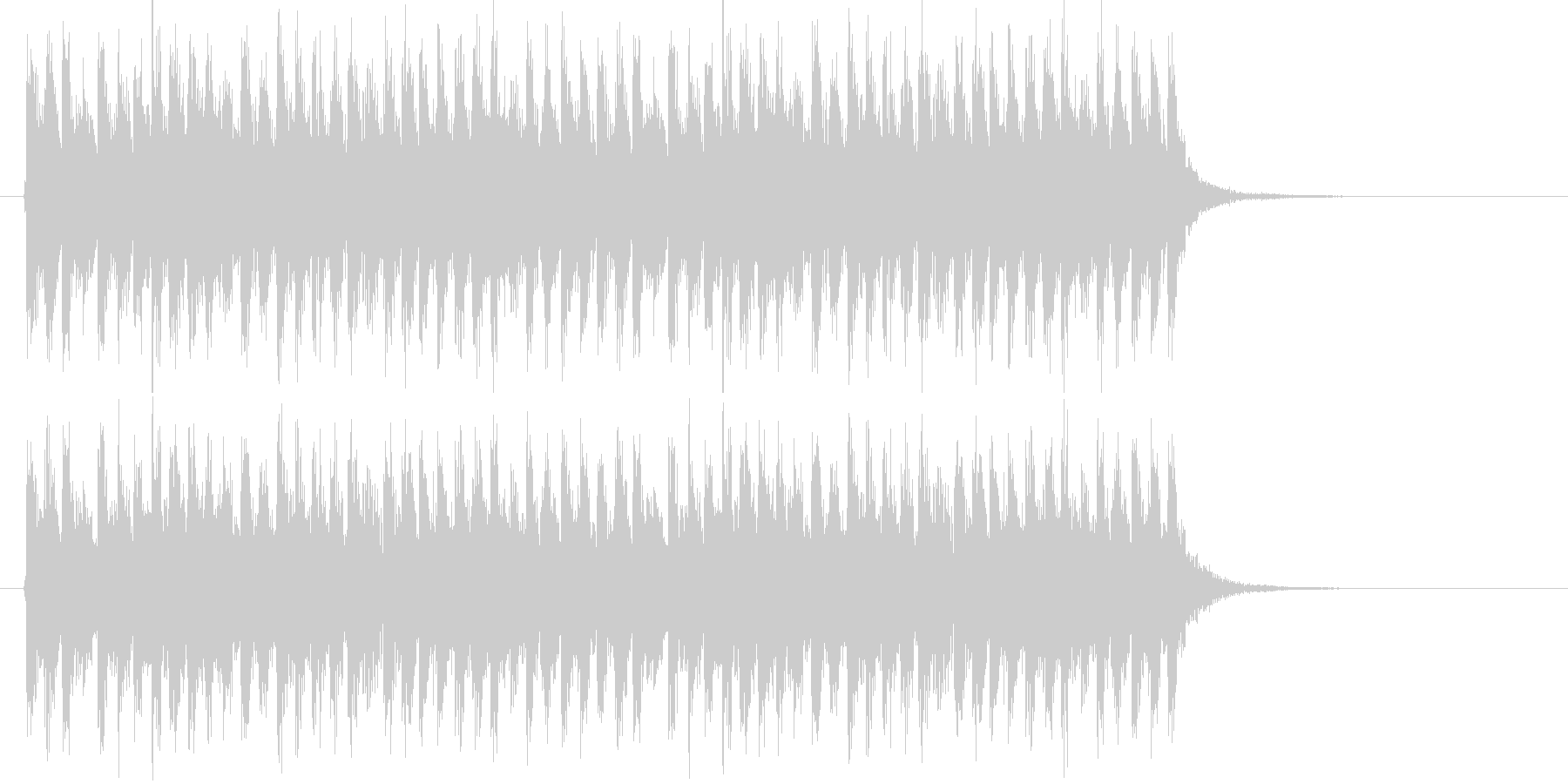 爽快感のある明るい音楽の未再生の波形