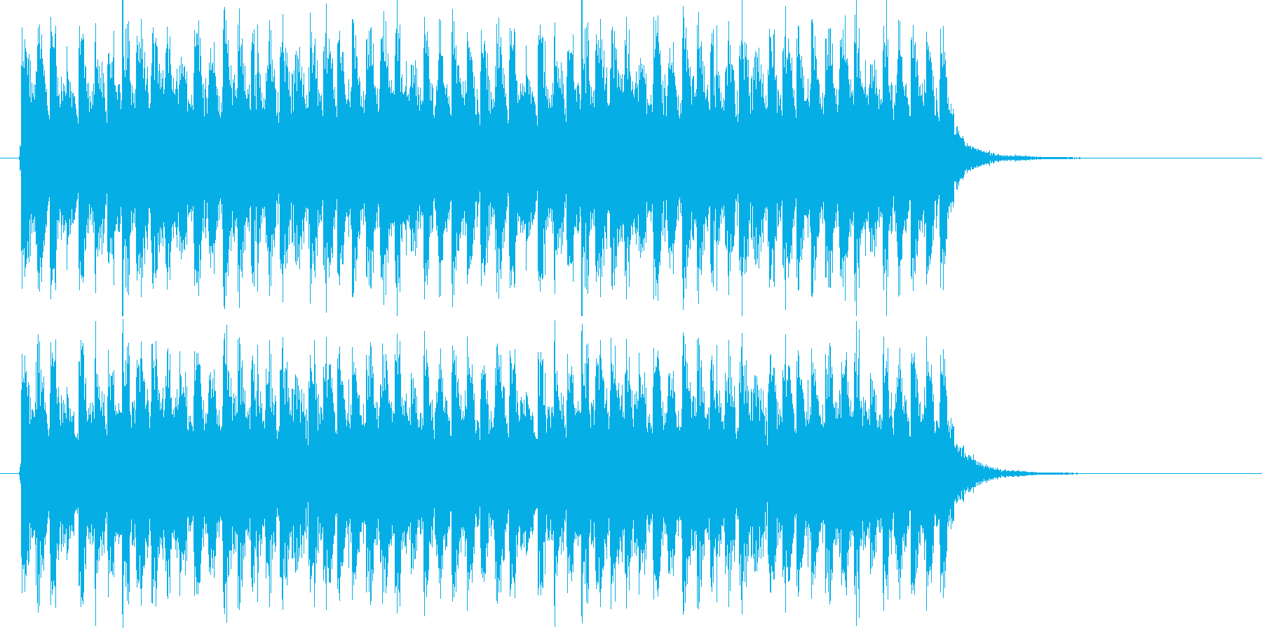 爽快感のある明るい音楽の再生済みの波形