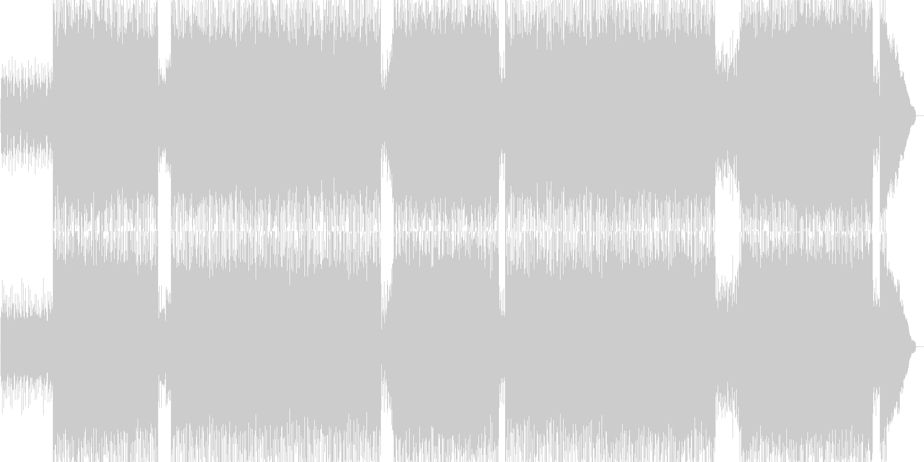 バトルやレーシングの挿入曲の未再生の波形