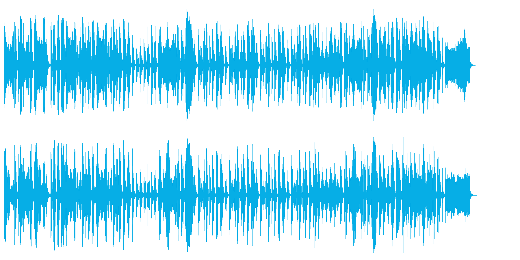 フィンガースナップの効いたアカペラの再生済みの波形