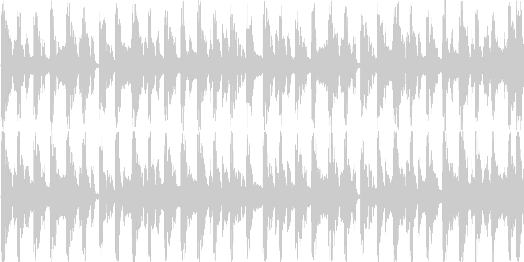 ハウスのリズムを基本にした楽曲です。の未再生の波形