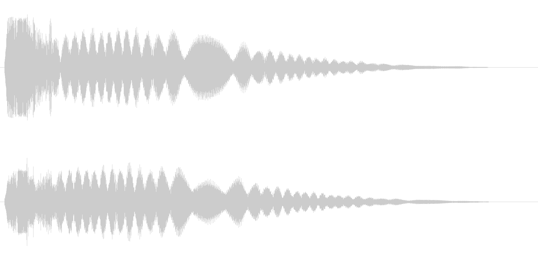 シャキ〜ン高音(剣や刀)の未再生の波形