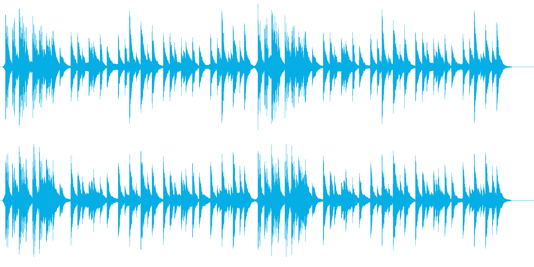 美しく深いピアノ曲の再生済みの波形