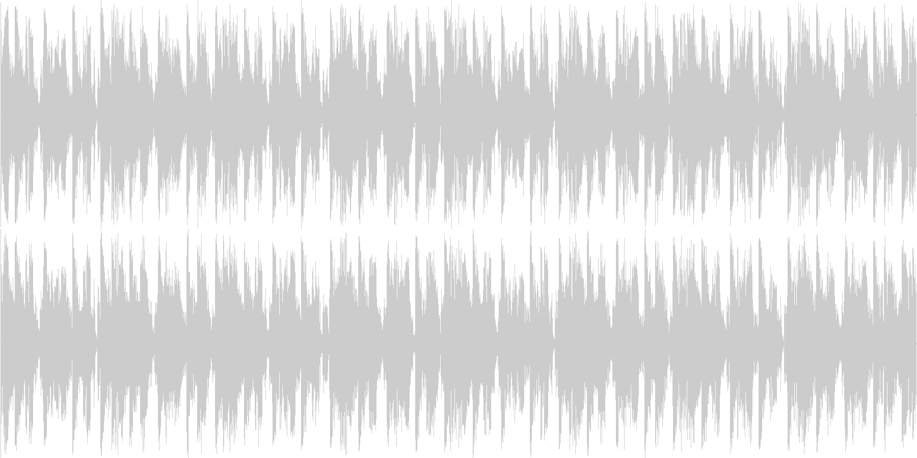 ハウスのリズムを強調した楽曲です。の未再生の波形