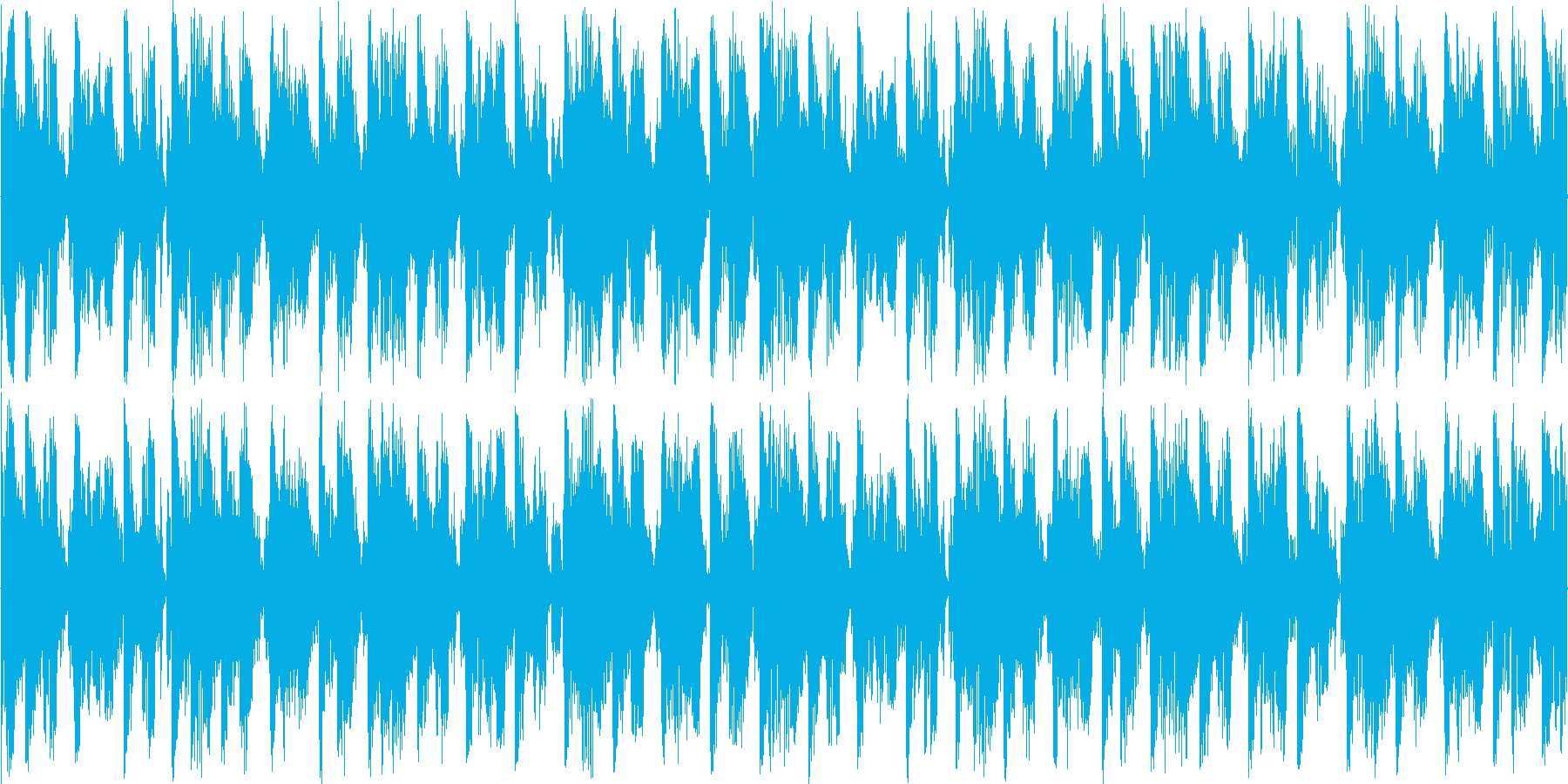 ハウスのリズムを強調した楽曲です。の再生済みの波形