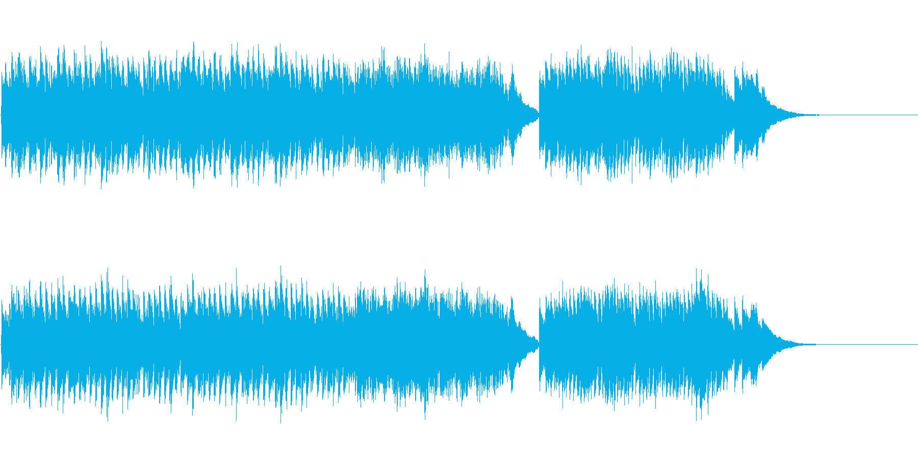 クラシック・ギター独奏マイナー楽曲の再生済みの波形