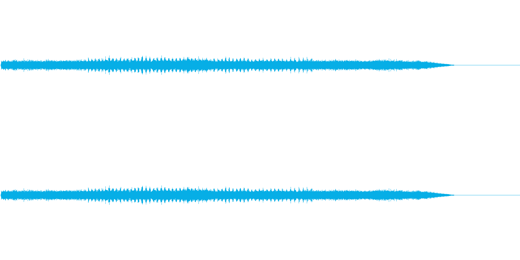 蜩(ひぐらし)の鳴き声カナカナカナ・・・の再生済みの波形