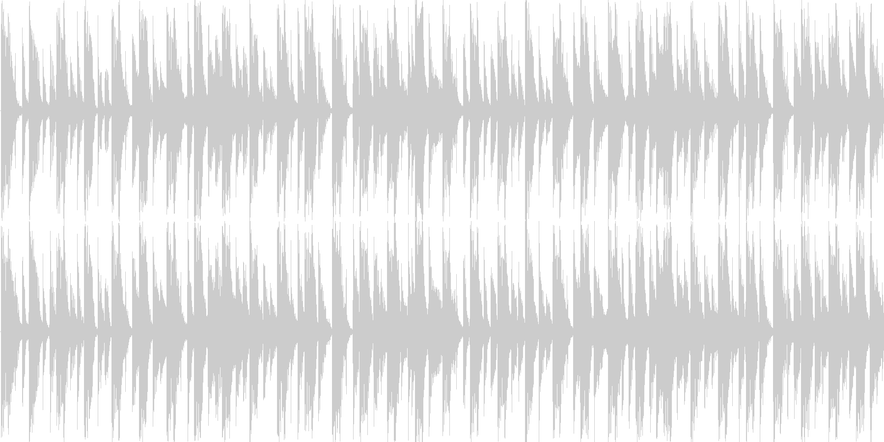 電子的な音で繰り返される楽曲です。の未再生の波形