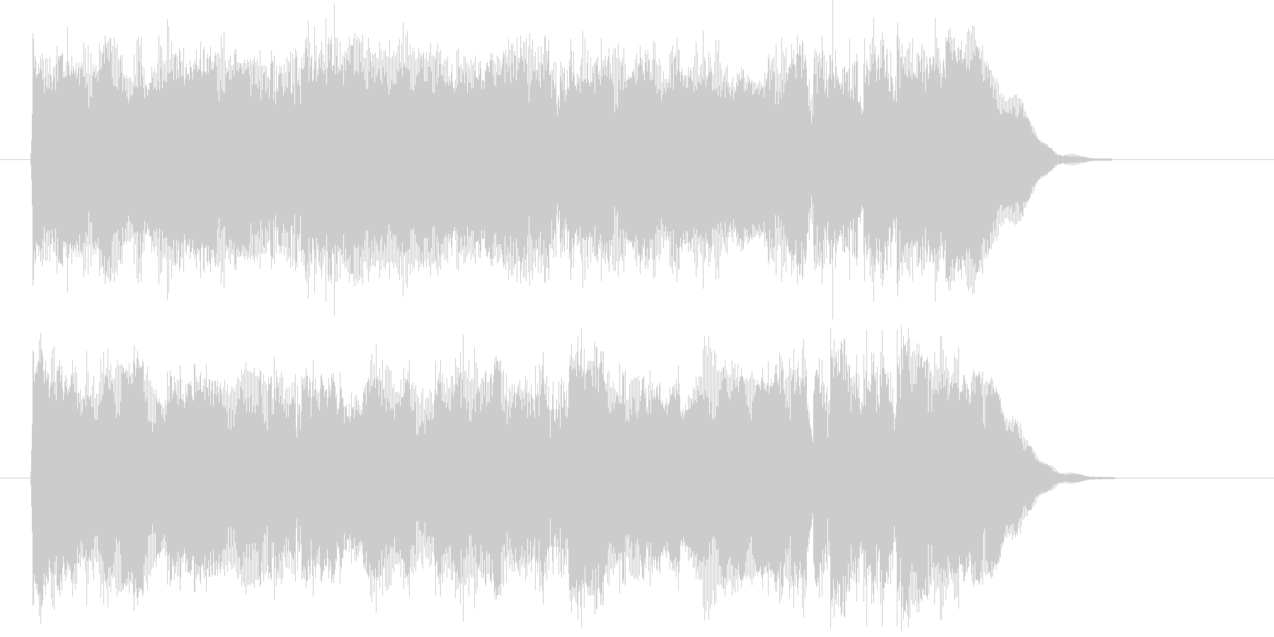 ホーンの音色が盛大に盛り上げてくれる楽曲の未再生の波形