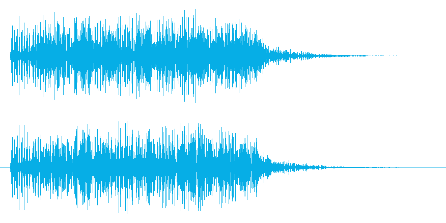 ぶわわ パワーダウン ぼわ 低音の再生済みの波形