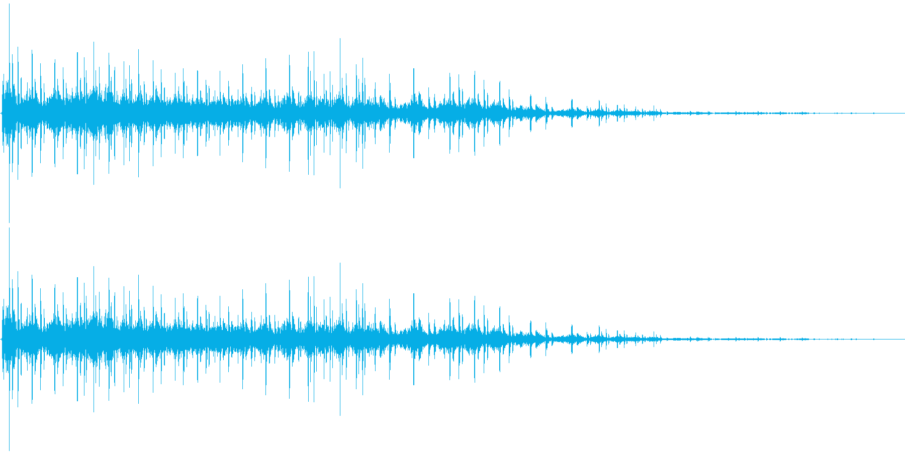 機械系の短い効果音です。の再生済みの波形