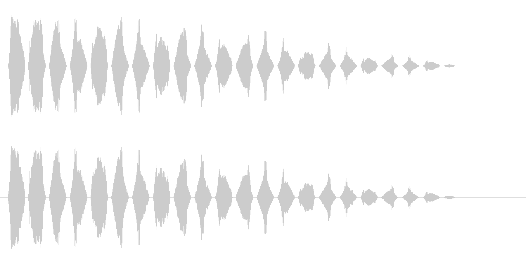 チリリリ(高く鋭い音)の未再生の波形