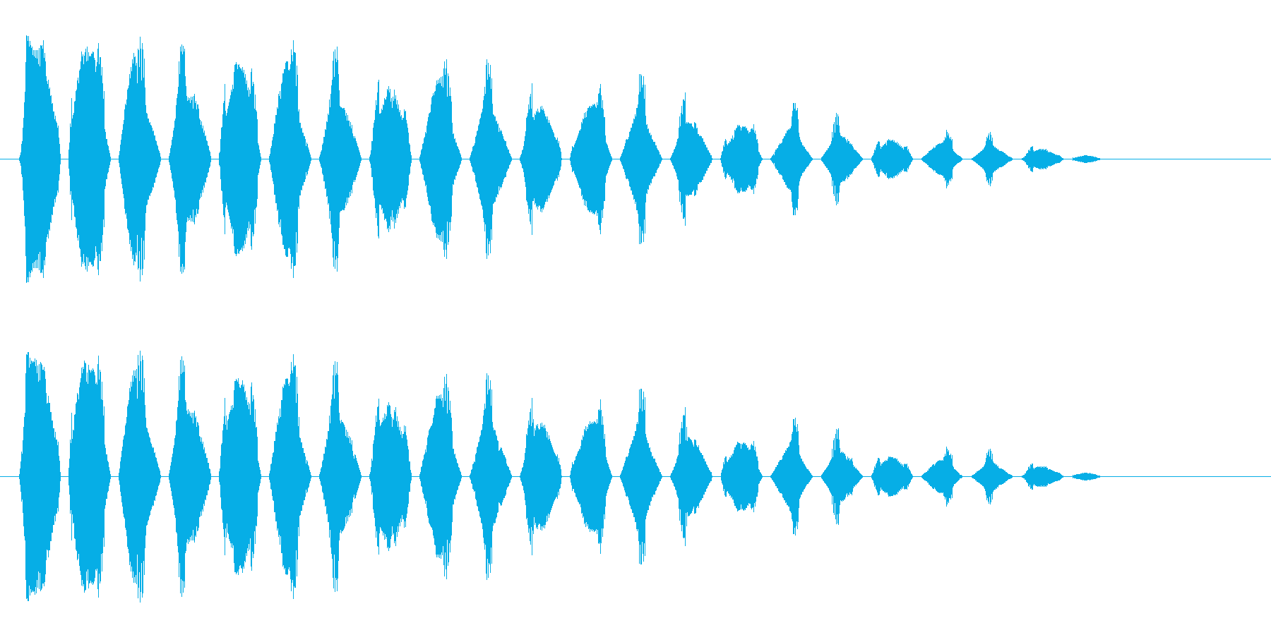 チリリリ(高く鋭い音)の再生済みの波形