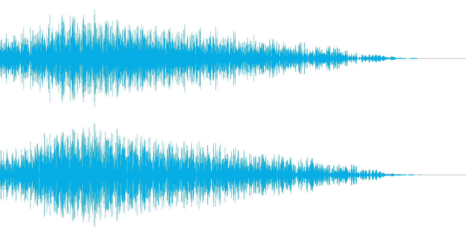 メニュー画面音(ウインドウ,決定等)11の再生済みの波形