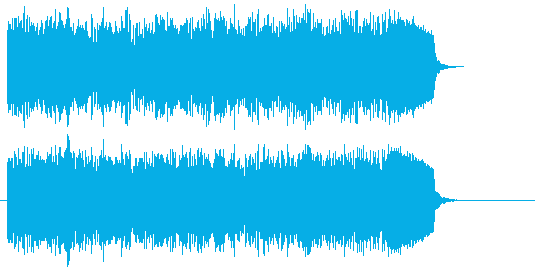 青春なギターがロックなジングル曲の再生済みの波形