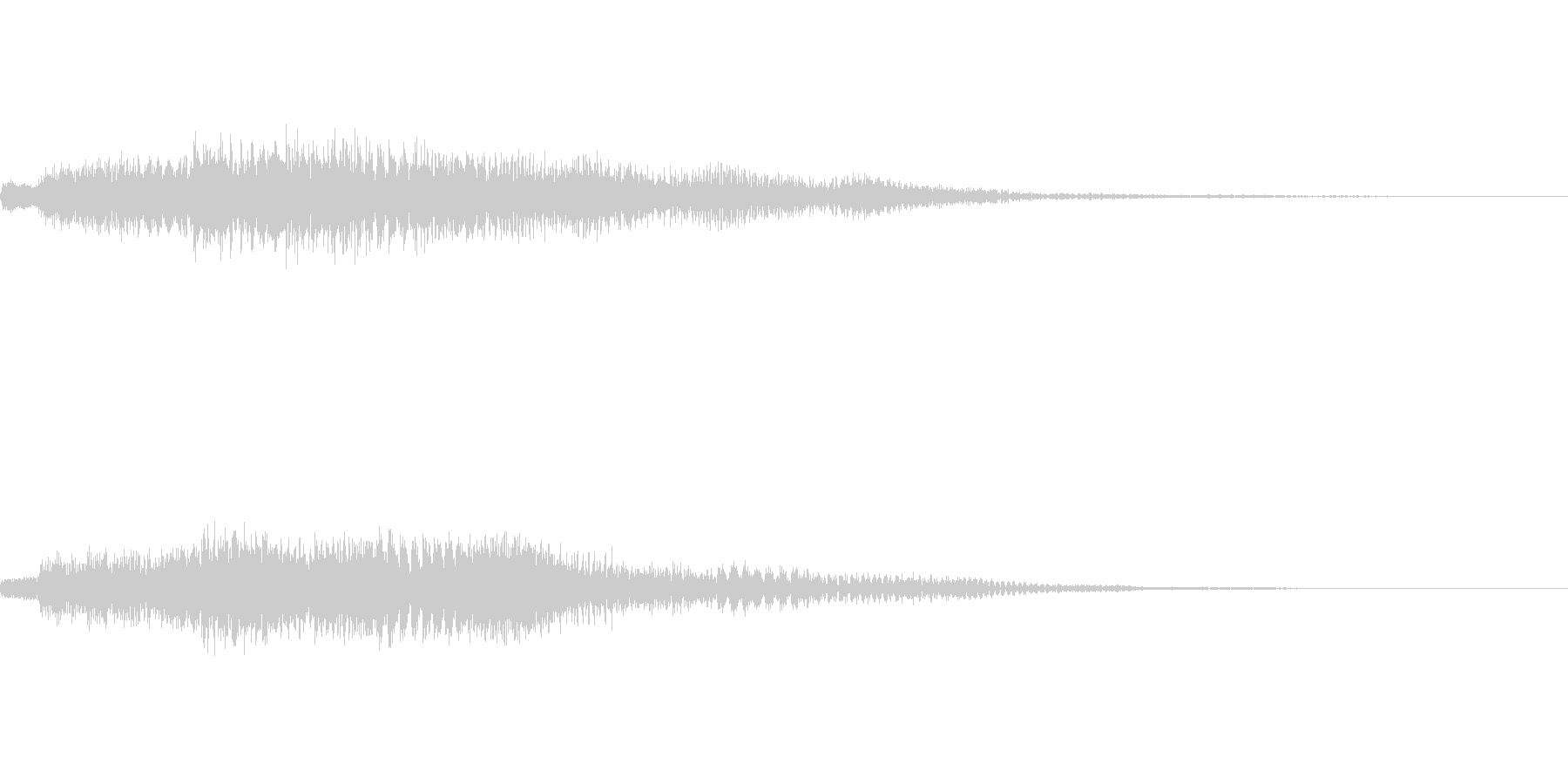 お知らせのベルの音です。の未再生の波形