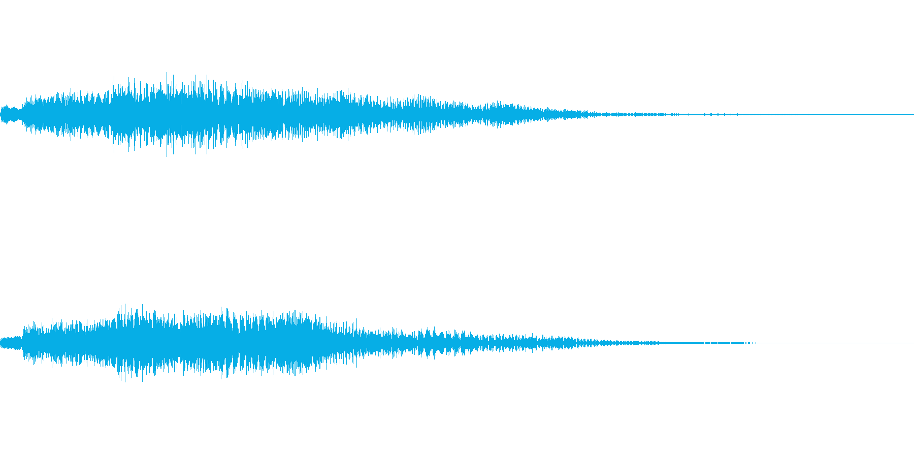 お知らせのベルの音です。の再生済みの波形