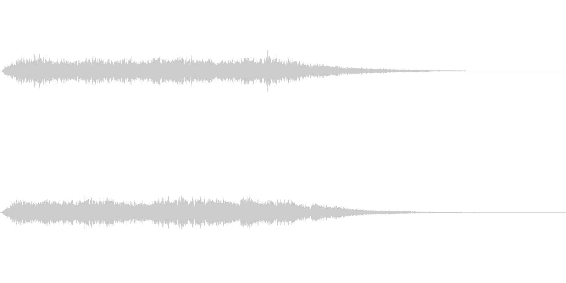 光に包まれたような神秘的な音ですの未再生の波形