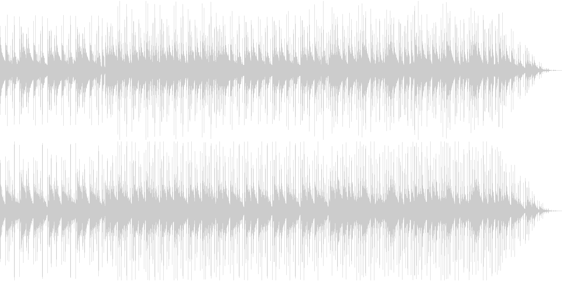 シンプルでパーカッションが心地良い曲の未再生の波形