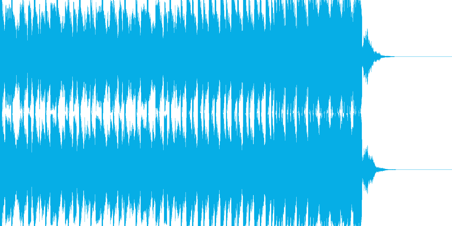 EDMシンセ&ドラムロールビルドアップの再生済みの波形