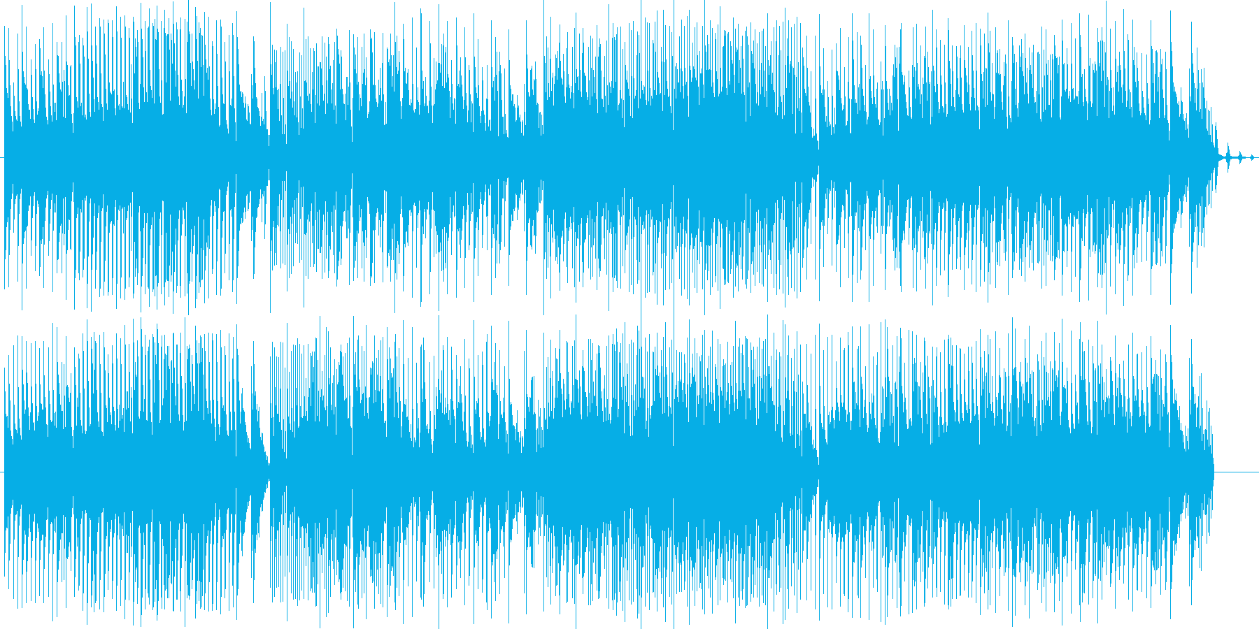 和やかで前向きなBGMを作りました。の再生済みの波形