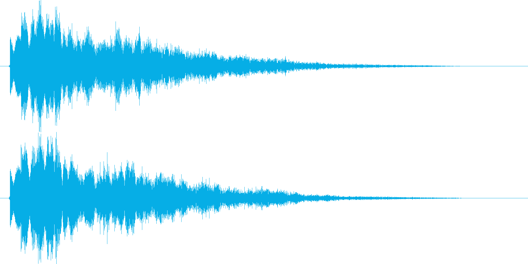 空間系クリック音、ピコの再生済みの波形