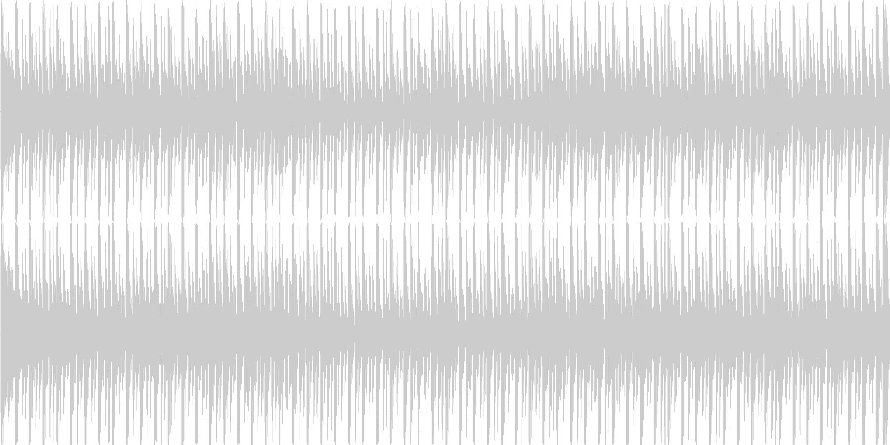 電子的な音で繰り返される楽曲です。の未再生の波形