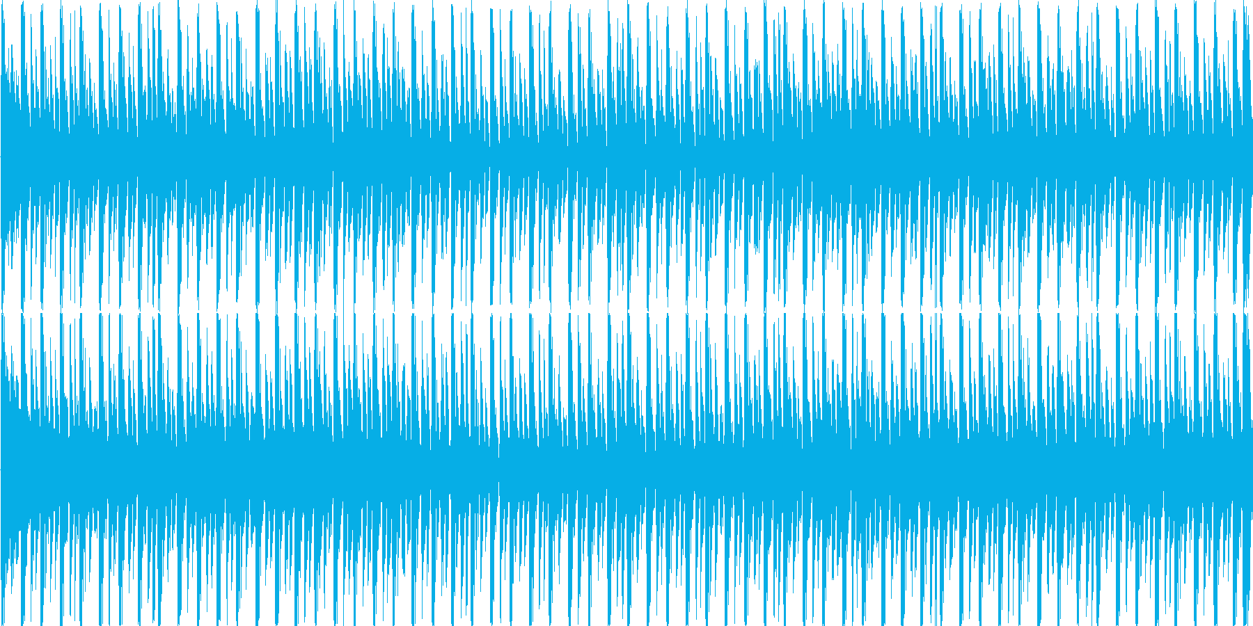 電子的な音で繰り返される楽曲です。の再生済みの波形