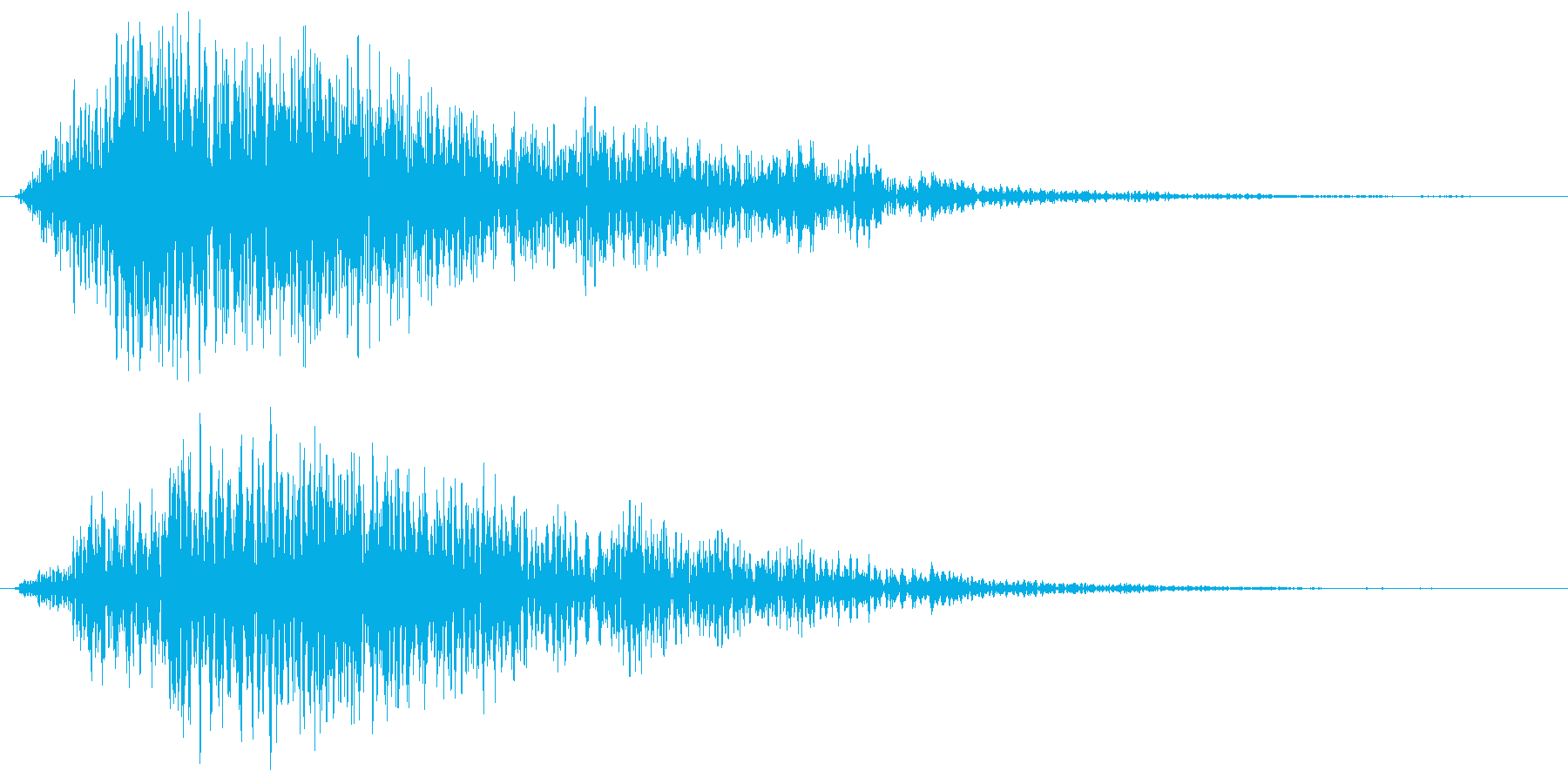ブワーン+プゥ(幻想的な音)の再生済みの波形