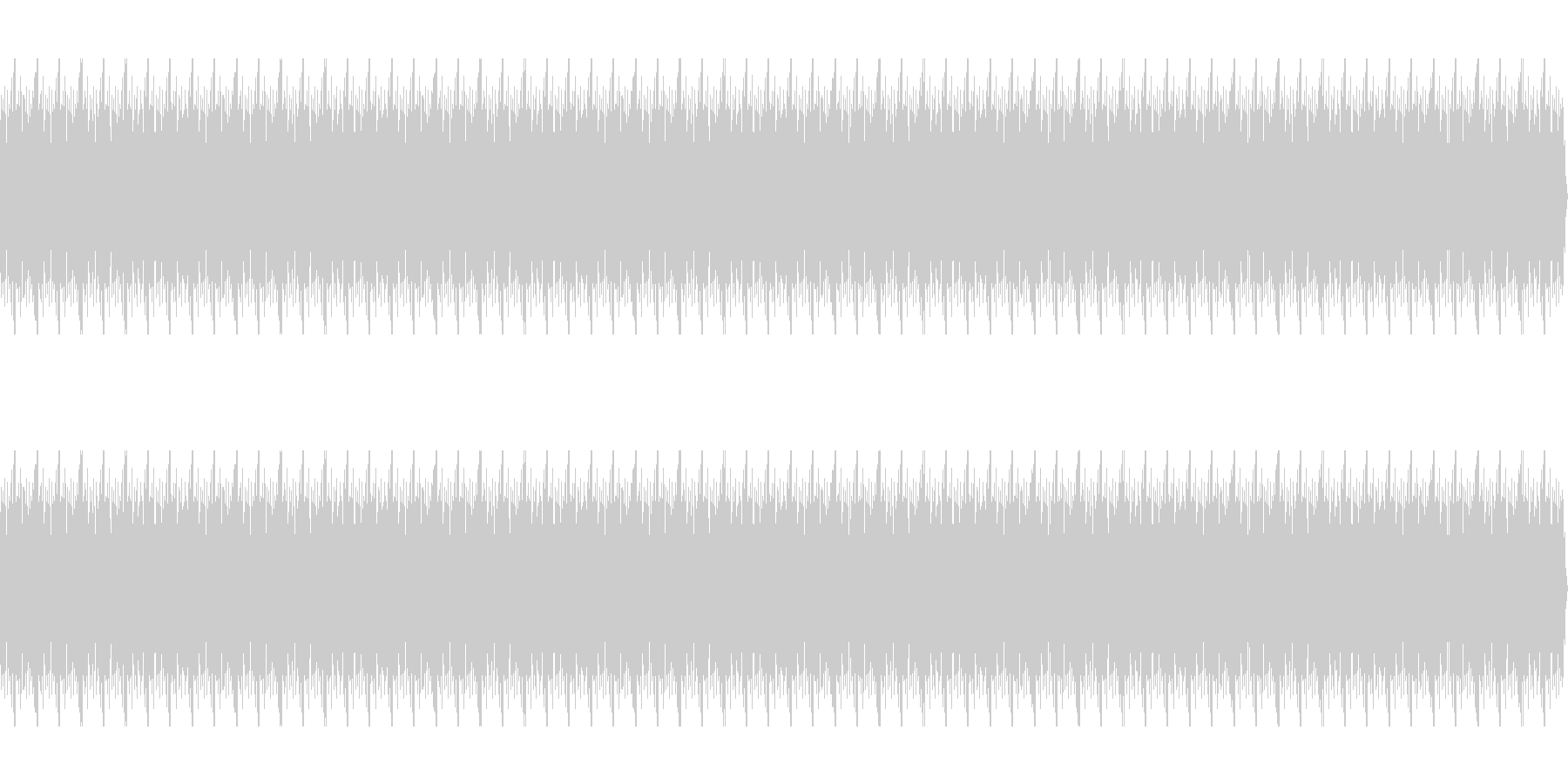 ゴー(水中にいる時のノイズ)の未再生の波形