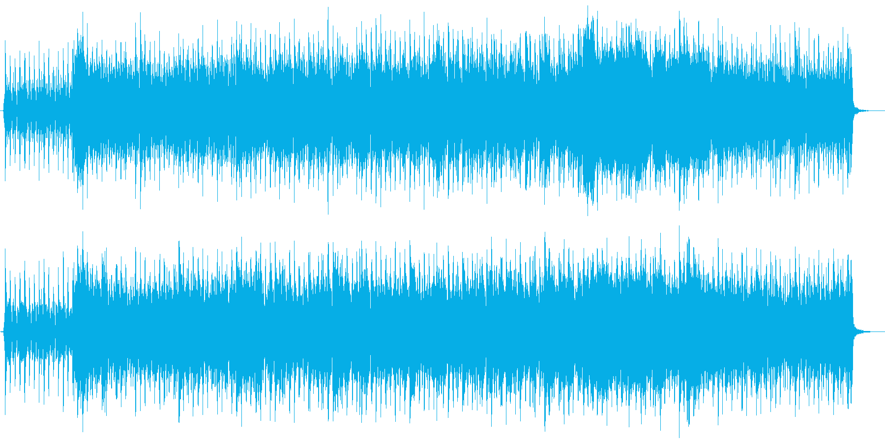 爽やかで胸がわくわくするポップスの再生済みの波形