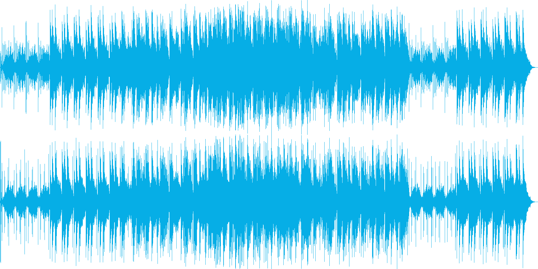 生命力と神秘を感じさせる穏やかな曲の再生済みの波形