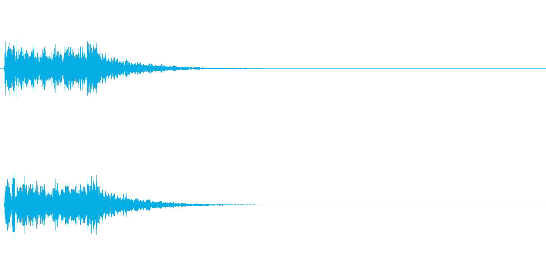 パチンコ用リーチなどに使える効果音です。の再生済みの波形