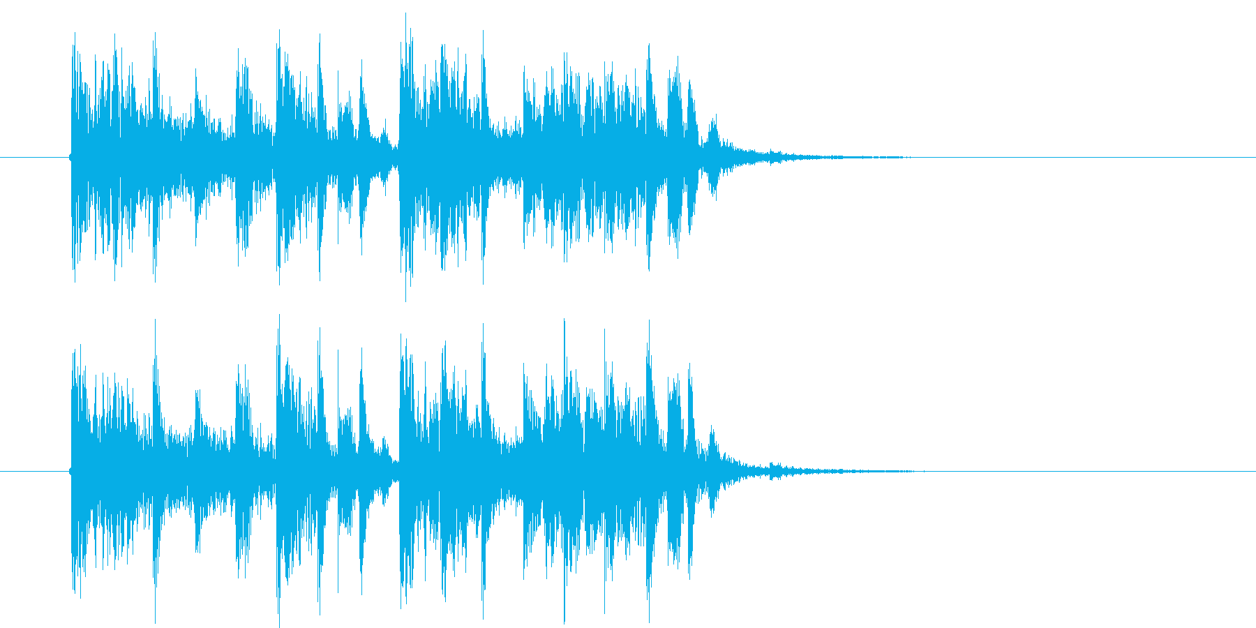 重厚感のある幻想的な音楽の再生済みの波形