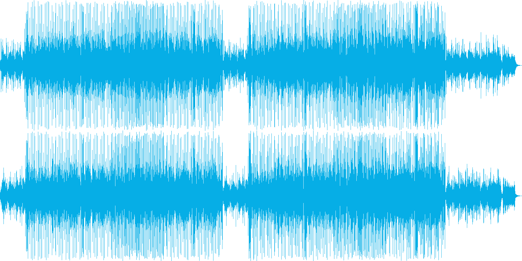 ファンキーなわりにムード系で落ち着いた曲の再生済みの波形