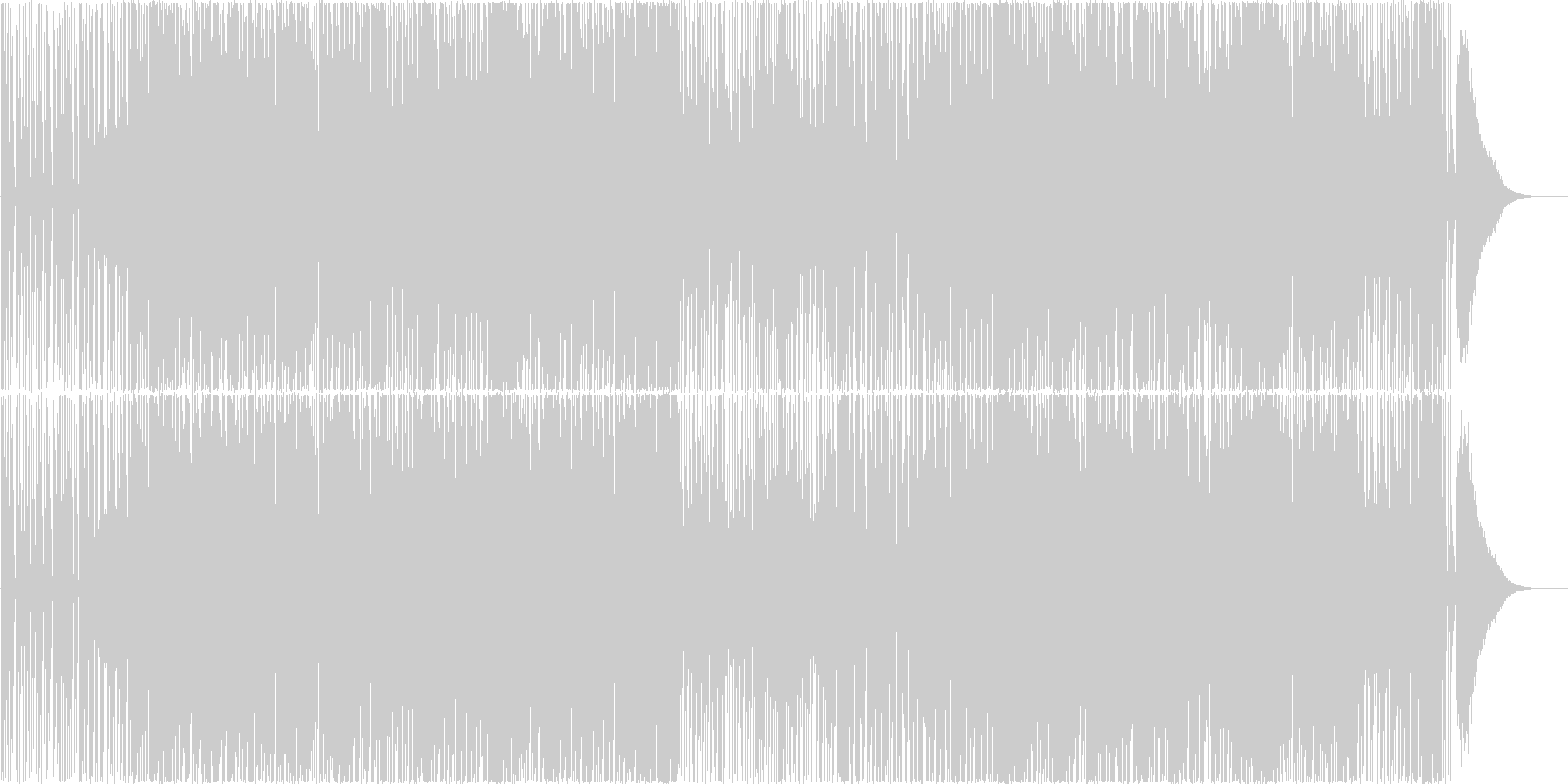 和楽器を使用した和風EDM、映像等にの未再生の波形