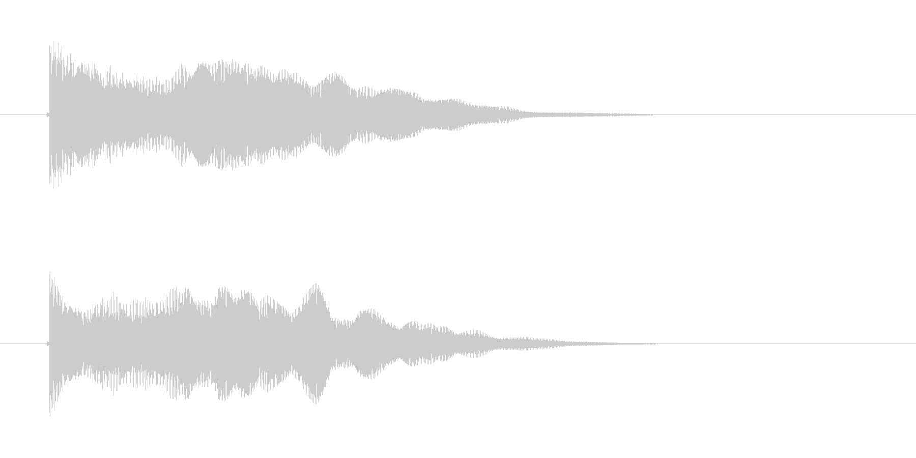 トゥイーン(撥弦音)の未再生の波形
