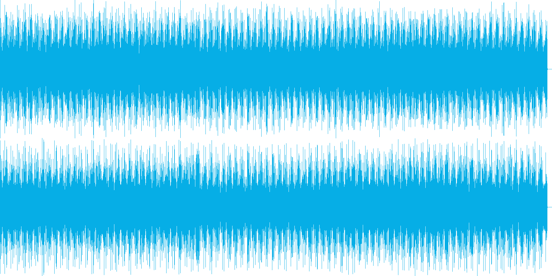 人を追っかけてるときのBGMの再生済みの波形