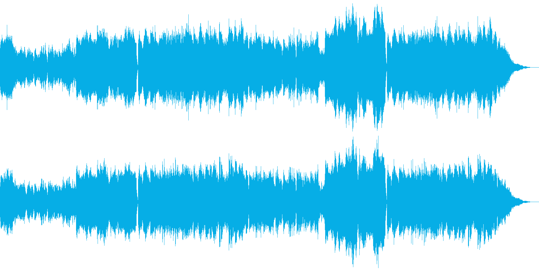 広大な草原をイメージした曲の再生済みの波形