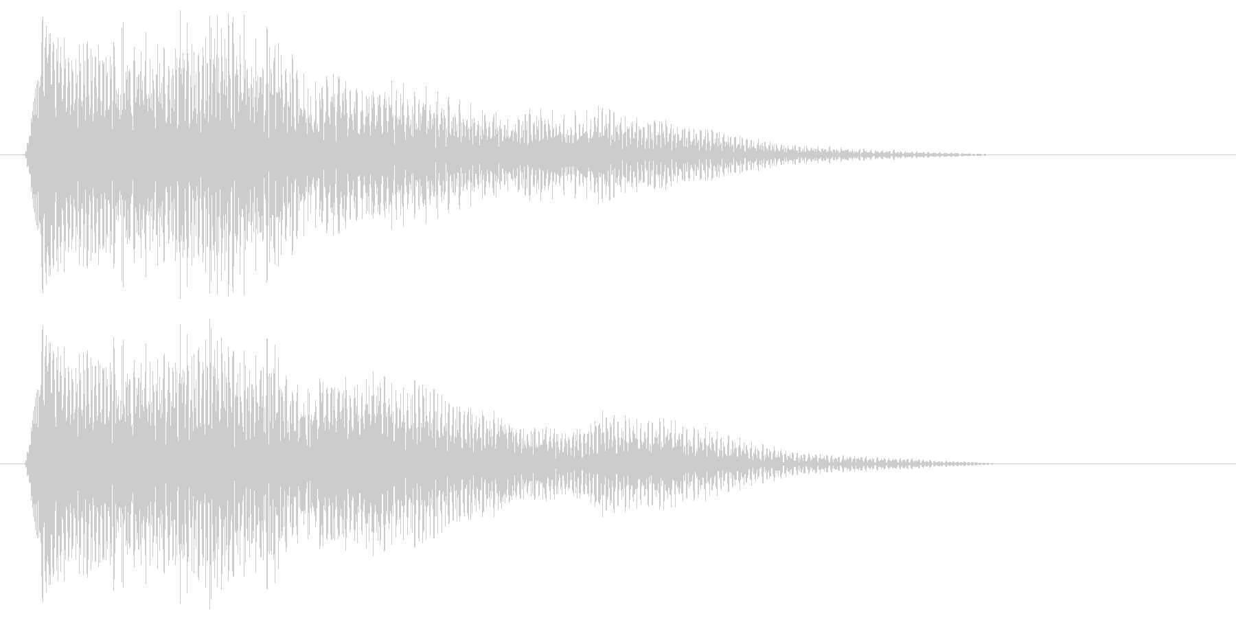 ピロリッ(クリック音)の未再生の波形