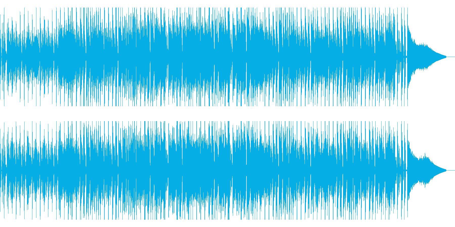 オープニングにぴったりなファンク風BGMの再生済みの波形