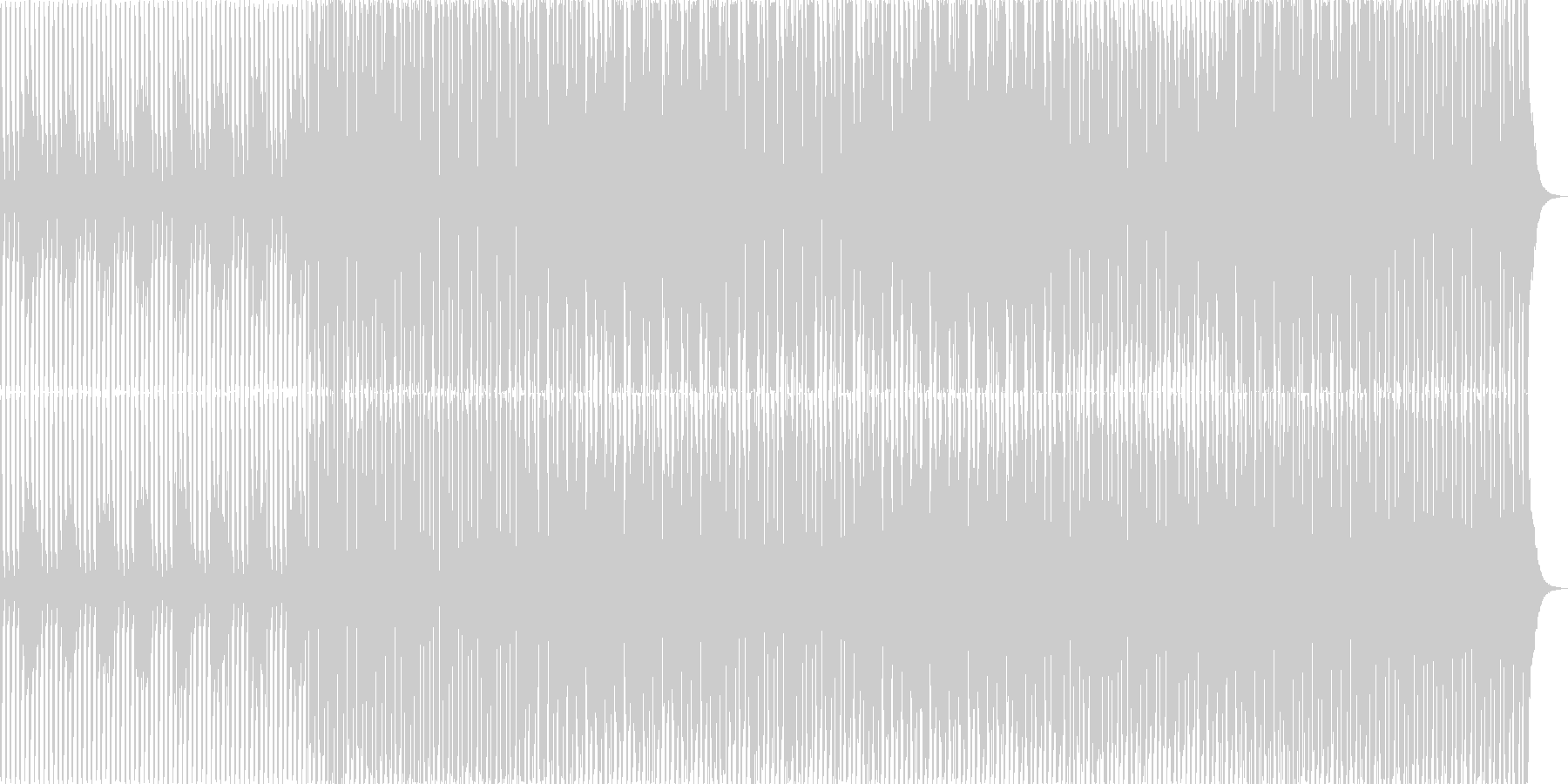 淡々としたシーンの未再生の波形