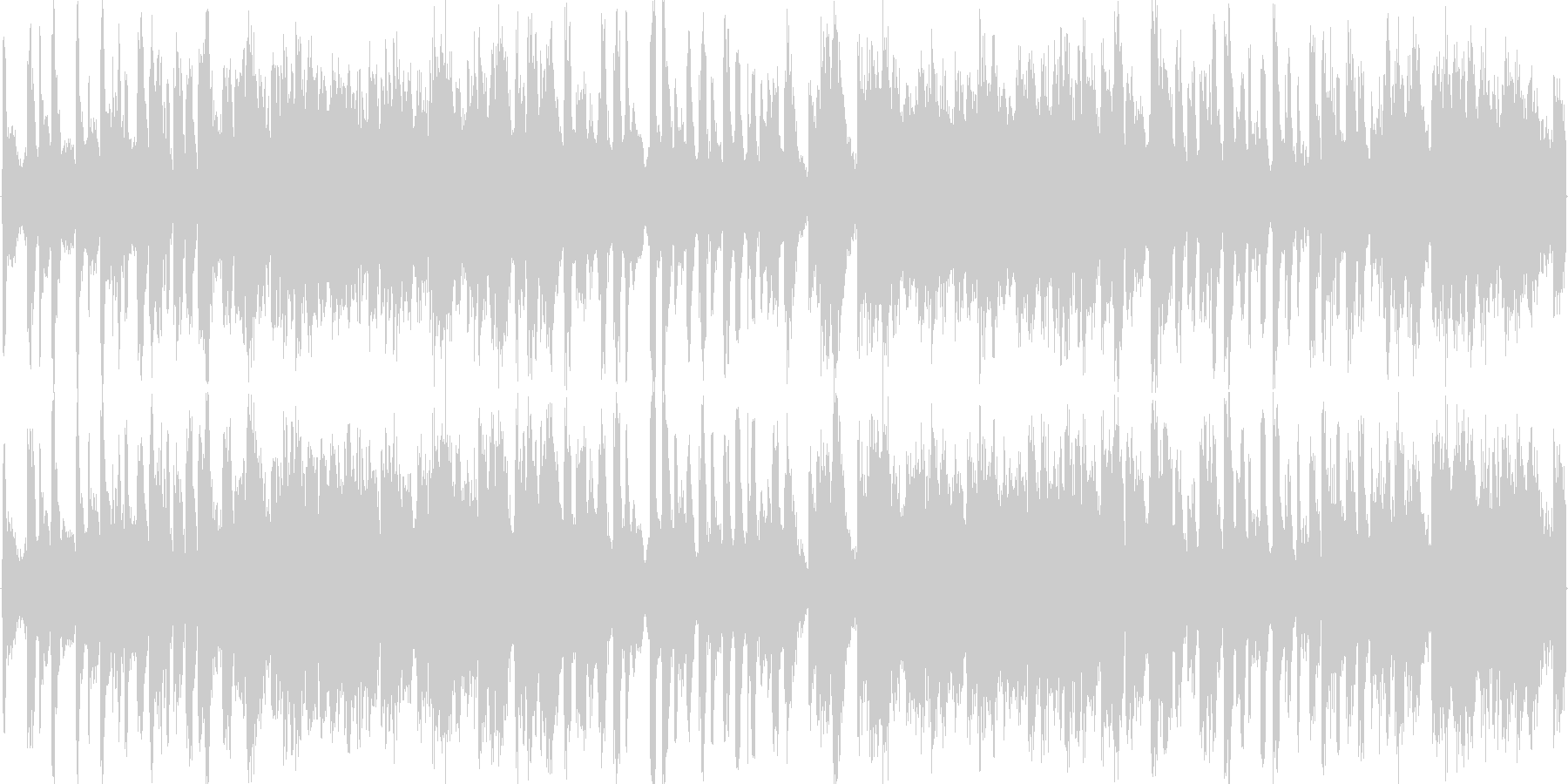 電子的な音で繰り返される楽曲です。の未再生の波形