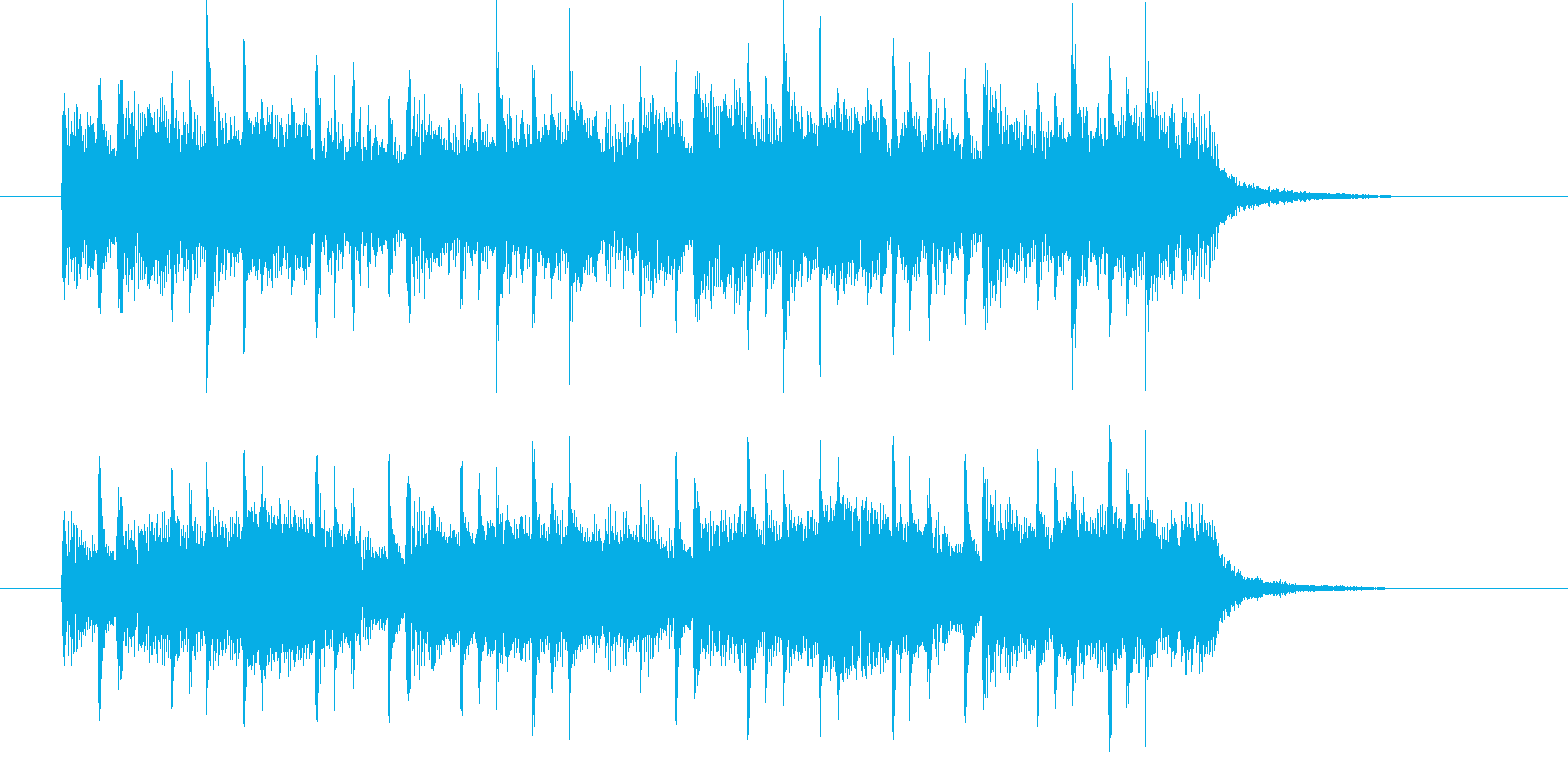 速いとゆっくりが融合した民族音楽の再生済みの波形